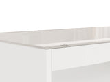 High Gloss Coffee with Open Storage, LED lights, Centre with glass tabletop, Sofa Side N605P368345W