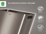 40L Dual Compartment Stainless Steel Bin, with Deodoriser Holders - Gold Tone T3398P344560