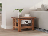 Side Table Brown 38 x 28 x 35 cm Solid Mahogany wood 42012405