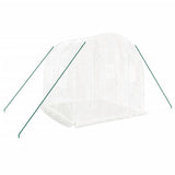 Greenhouse with Steel Frame White 4 m 2x2x2 m 364075