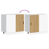 Kitchen Base Cabinet Lyon Artisan Oak Engineered Wood 854297