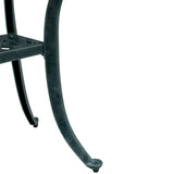 ZNTS Garden Table Green Ø48x53 cm Cast Aluminium 4002826