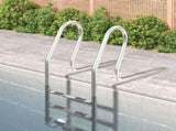Pool Ladder 54x38x158 cm 304 Stainless Steel 93455