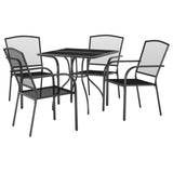 ZNTS 5 Piece Garden Dining Set Anthracite Steel 3187966