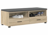 Hall Bench with Cushion with Drawer Sonoma Oak 100 x 38 x 46 cm 891466