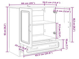 Sideboard High Gloss White 66 x 34.5 x 92 cm Engineered Wood 895819