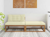 Sectional Sofa Units with Cushion 2 Piece Natural 900547