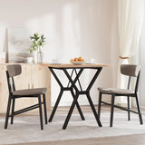 Dining Table Y-Frame 70x70x75.5 cm Solid Wood Pine and Steel 3282781
