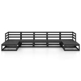 7 Piece Garden Lounge Set Solid Pinewood 3076078