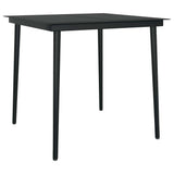 Garden Dining Set Black 3334485