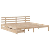 Bed Frame with Drawers without Mattress 180x200 cm Super King 3302016
