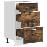 Bottom Cabinet Lyon Smoked Oak 40x46x81.5 cm Engineered Wood 854215