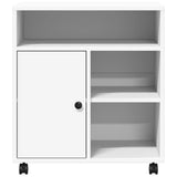 Printer Stand with Wheels White 60x50x67 cm 840625