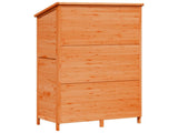 Garden Shed with Roof Brown 106 x 56 x 176.5 cm Solid Fir Wood 42033467