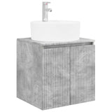 Bathroom Cabinet Set 5 pcs Concrete Grey Engineered Wood 3406434