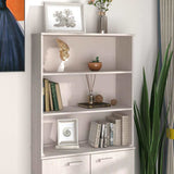 Top for Highboard HAMAR White 85x35x100 cm Solid Wood Pine 340509