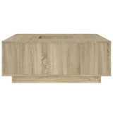 ZNTS Coffee Table Sonoma Oak 100x100x40 cm Engineered Wood 3284051