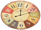 Vintage Wall Clock Colourful 60 cm 325181