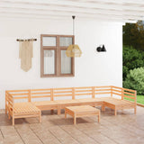 8 Piece Garden Lounge Set Solid Wood Pine 3083409