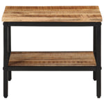 Coffee Table 45x45x35 cm Solid Rough Wood Mango 374067