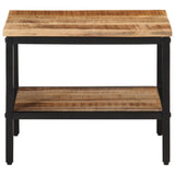 Coffee Table 45x45x35 cm Solid Rough Wood Mango 374067