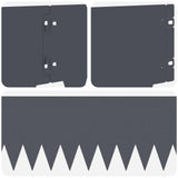 Lawn Edging 20 pcs 103 x 20 cm metal Anthracite 8008273