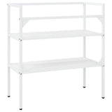 Bathroom Washbasin Frame White 79x38x83 cm Iron 338486