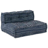 Modular Sofa Indigo Print 70 x 70 x 56 cm Fabric 4019062
