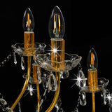 Chandelier 2-layer Golden 15 x E14 Bulbs 281613
