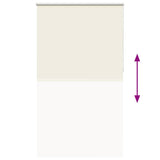 Roller Blind Blackout Off White 125x210 cm Fabric Width 121.6 cm Polyester 4011705