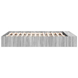 Bed Frame without Mattress Grey Sonoma 120x190 cm Small Double 3280599