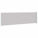 Patio Retractable Side Awning 180x614 cm Grey 317968