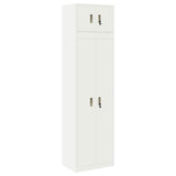 Storage Cabinet 2 pcs White 60 x 40 x 220 cm Steel Lockable 3438710