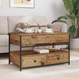 Coffee Table Old Wood 85 x 50 x 50 cm Engineered Wood 883055