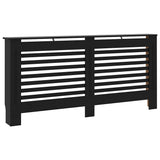 288189 Radiator Cover Black 172x19x81,5 cm MDF