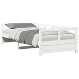 Daybed without Mattress White 90x200 cm Solid Wood Pine 854962