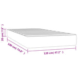 Pocket Spring Bed Mattress Grey 120 x 190 cm Polyester 4007142
