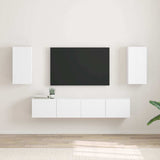 TV Wall Cabinet 2 pcs White 30 x 31 x 60 cm Engineered Wood 892270