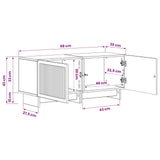 TV Cabinet Smoked Oak Engineered Wood 896020