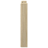Storage Headboard with LED Sonoma Oak Engineered Wood 3418663
