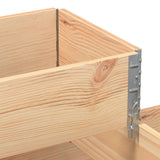 3-Tier Raised Bed 120x80 cm Solid Wood Pine 4010313