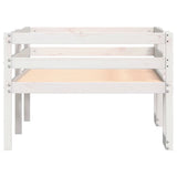 Kids' Bed Frame without Mattress White 90x190 cm Single Solid Wood Pine 846868
