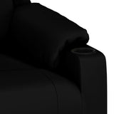 Recliner Chair Black Faux Leather 348042