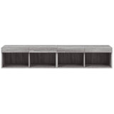 TV Cabinets with LED Lights 2 pcs Grey Sonoma 80x30x30 cm 837152