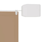 ZNTS Vertical Awning Taupe 100x1000 cm Oxford Fabric 148407