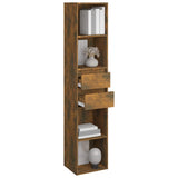 Book Cabinet Smoked Oak 36x30x171 cm Engineered Wood 815534