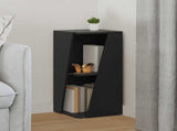 Side Shelf Black 33 x 32 x 70.5 cm Engineered Wood 892408