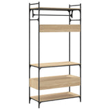 Wardrobe with Drawers Sonoma Oak 89x39x184.5 cm Engineered Wood 838954