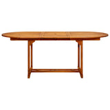Garden Dining Set Beige Solid acacia wood, PE rattan Medium 3281720