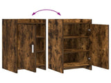 Sideboard Smoked Oak 40 x 36 x 80 cm Engineered Wood 8011055
